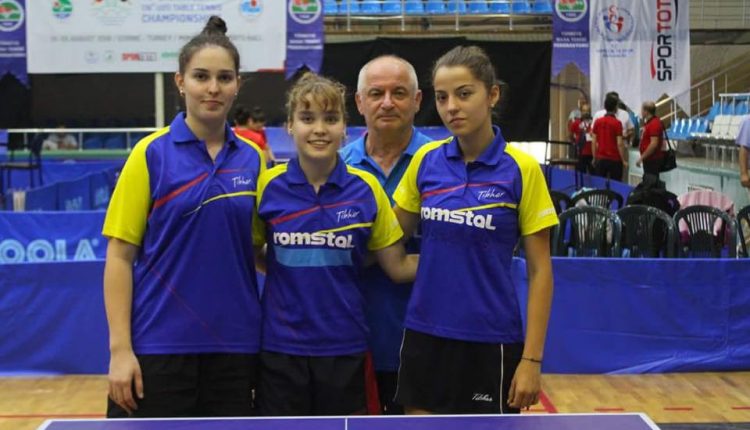Tenis de masă: Aur și bronz pentru România în probele pe echipe la Balcaniada